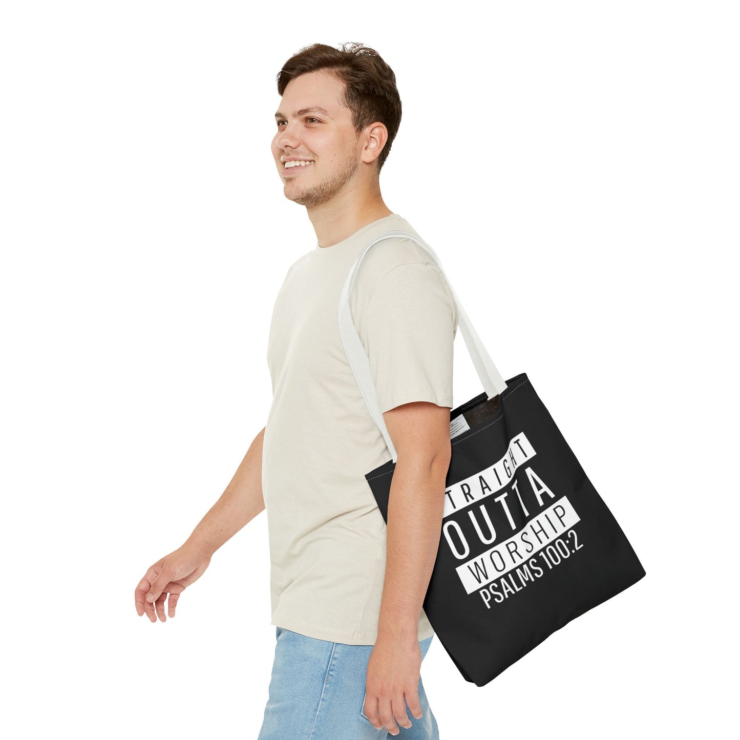 "Straight Outta Worship" Tote