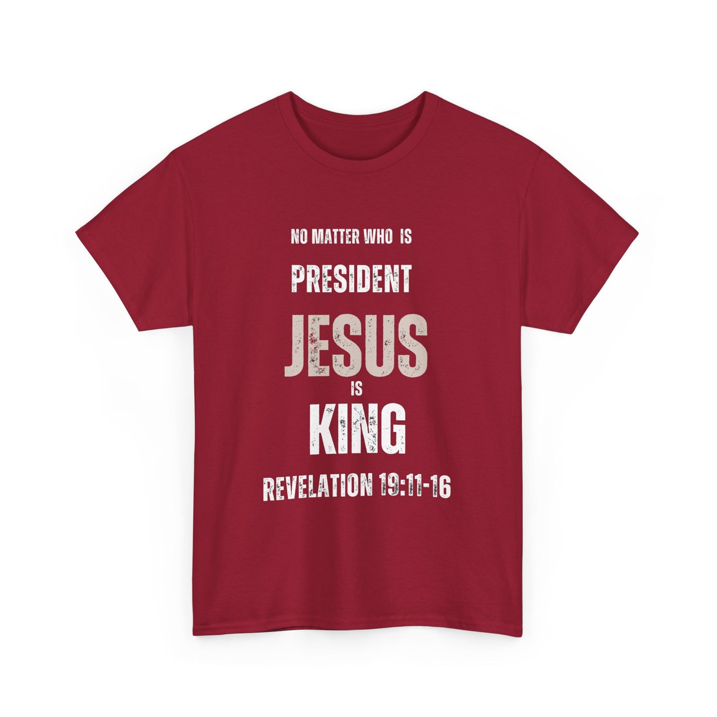 "Jesus is King" Tshirt (white)