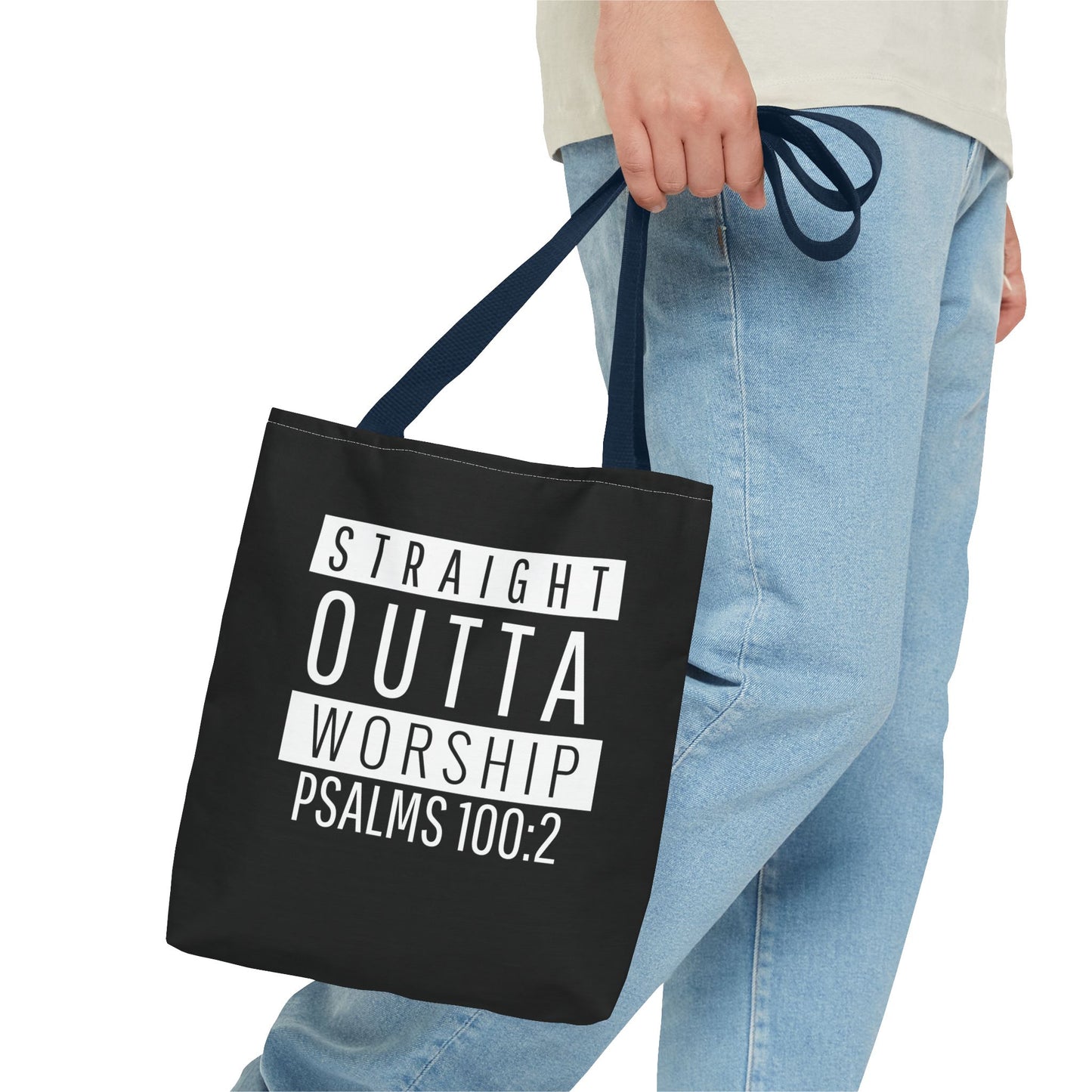 "Straight Outta Worship" Tote