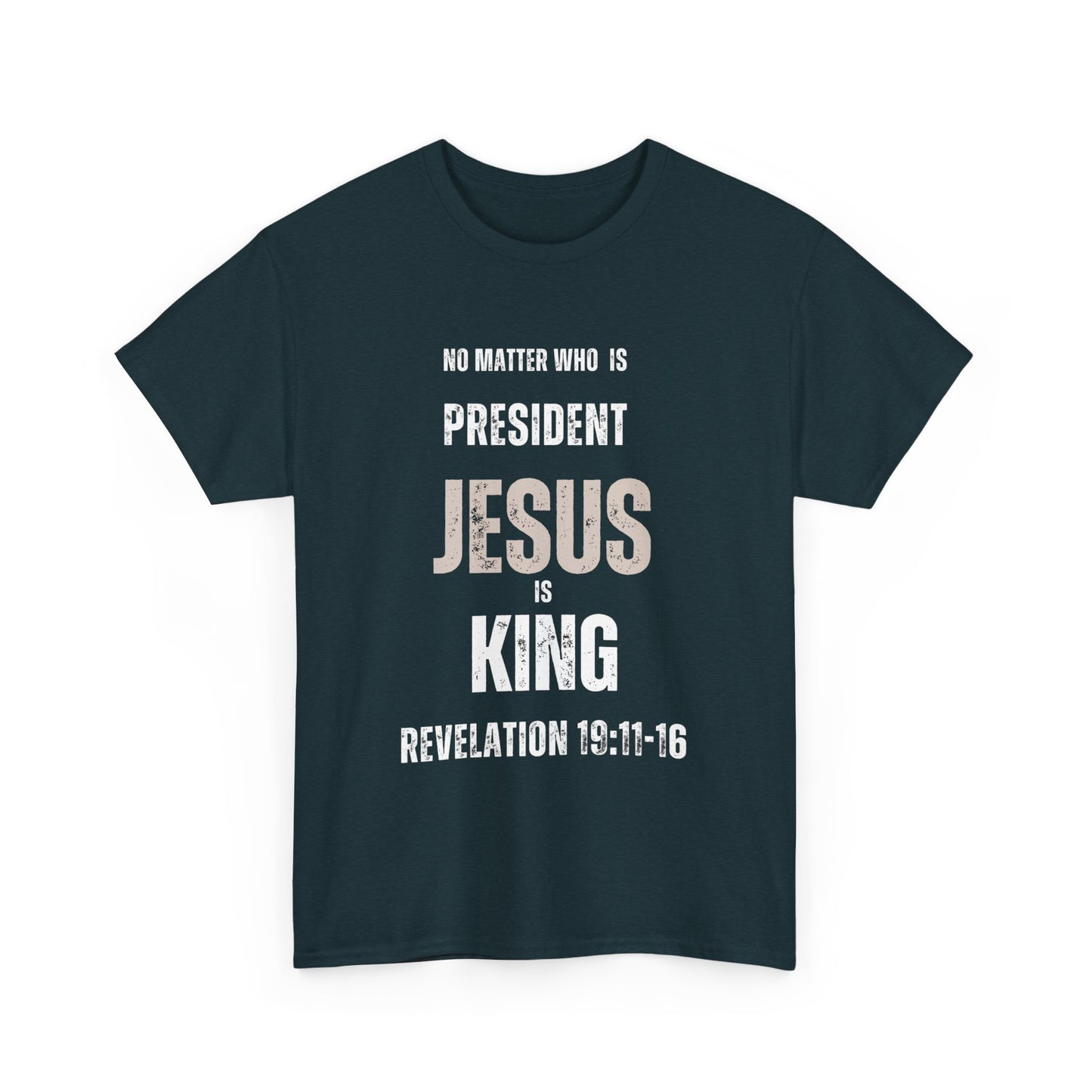 "Jesus is King" Tshirt (white)