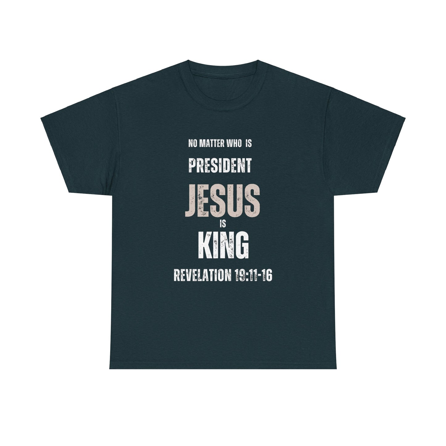 "Jesus is King" Tshirt (white)