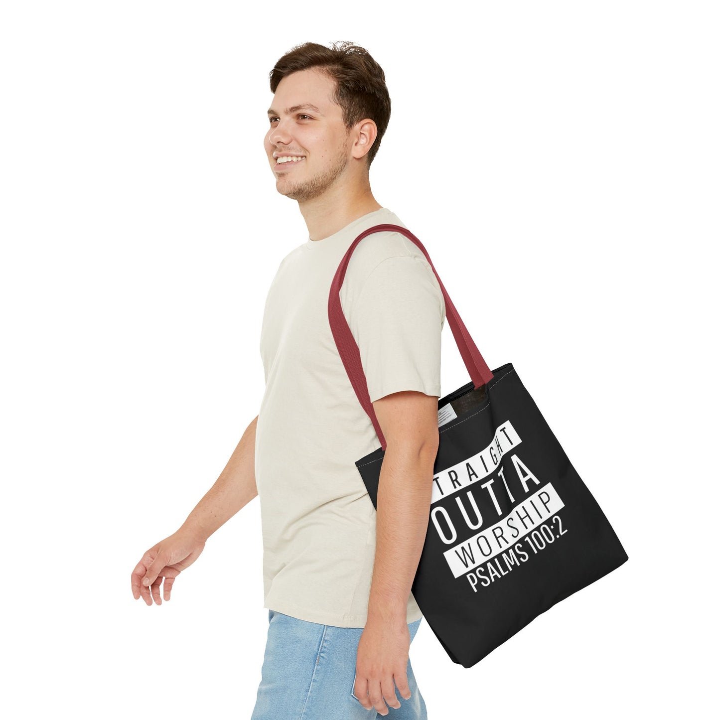 "Straight Outta Worship" Tote