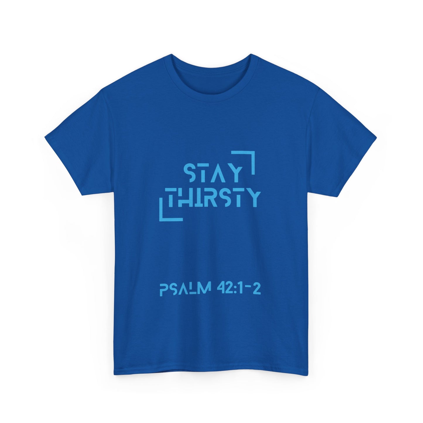 "Stay Thirsty"- T-Shirt (blue)