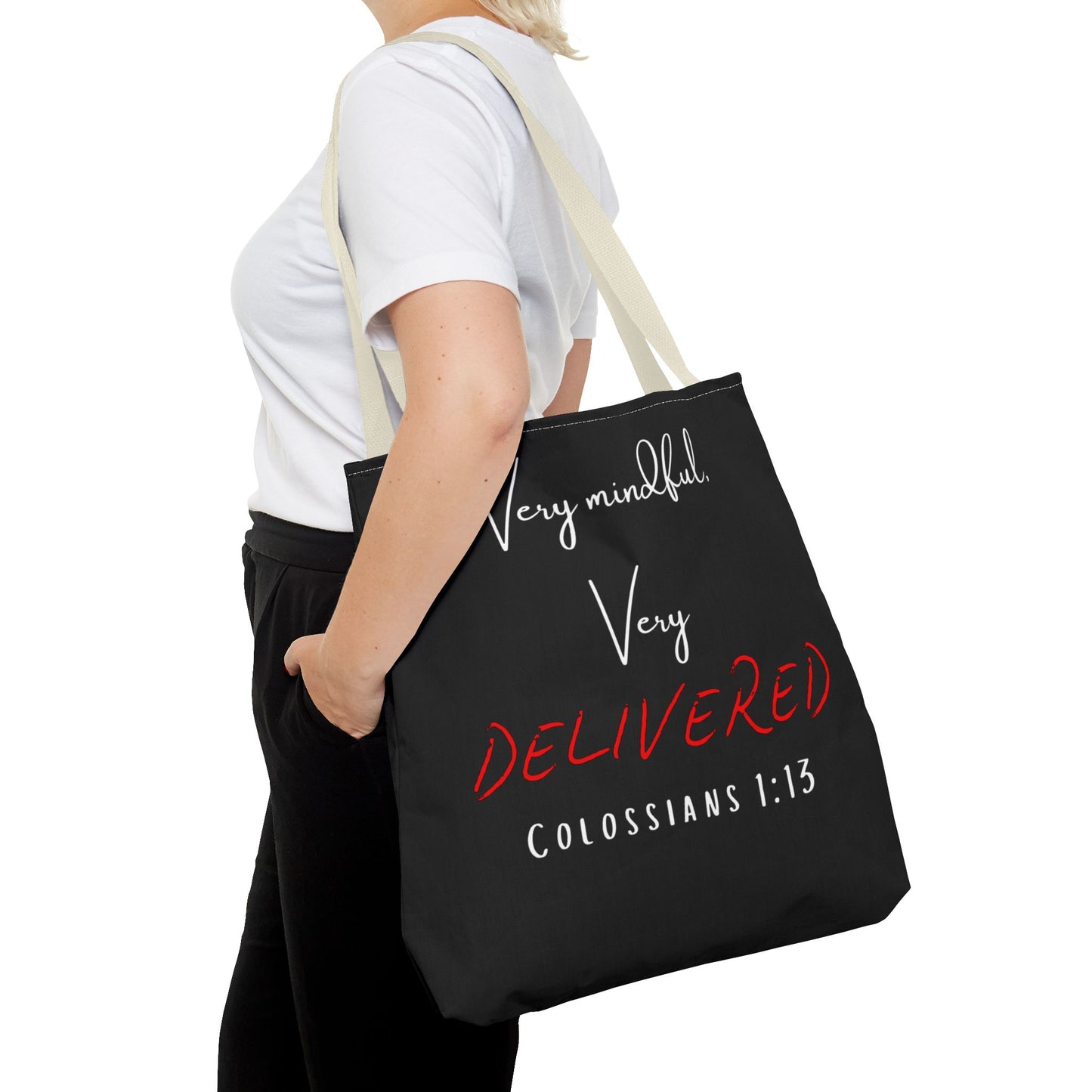 "Very Mindful, Very Delivered" Tote Bag