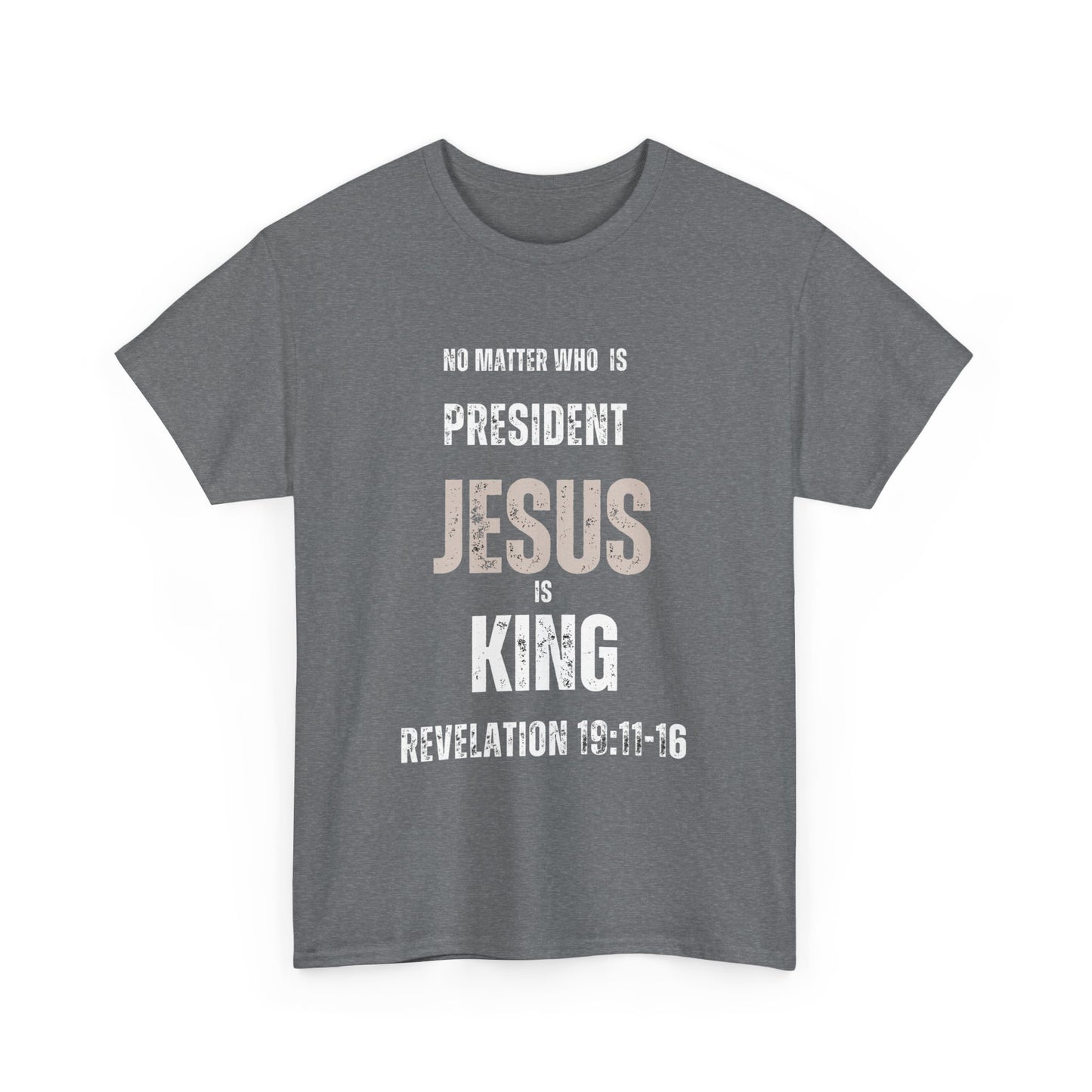 "Jesus is King" Tshirt (white)