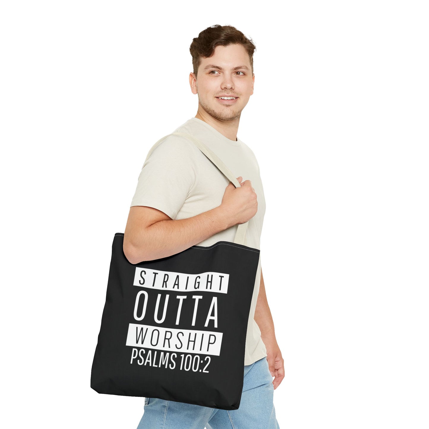 "Straight Outta Worship" Tote