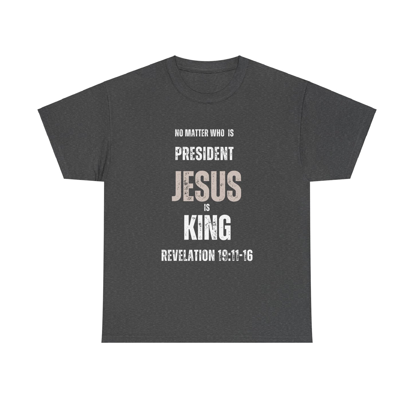 "Jesus is King" Tshirt (white)