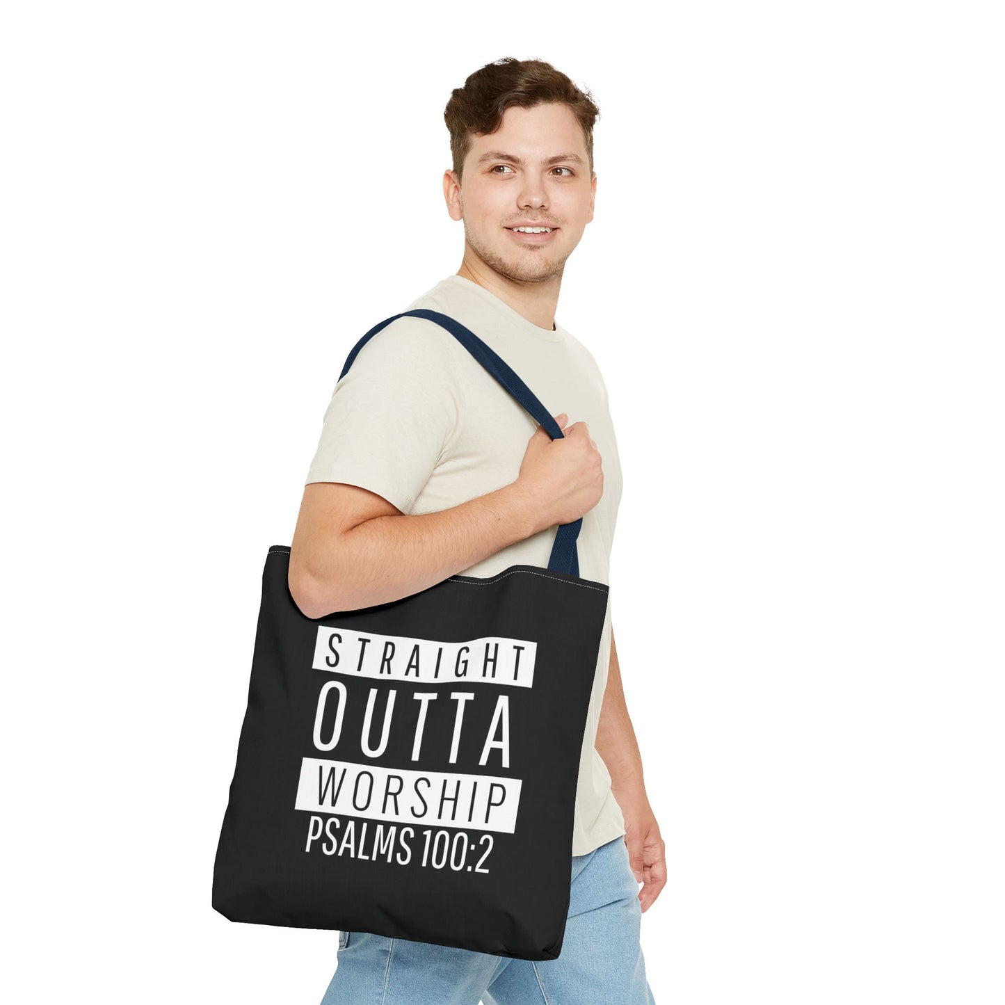 "Straight Outta Worship" Tote