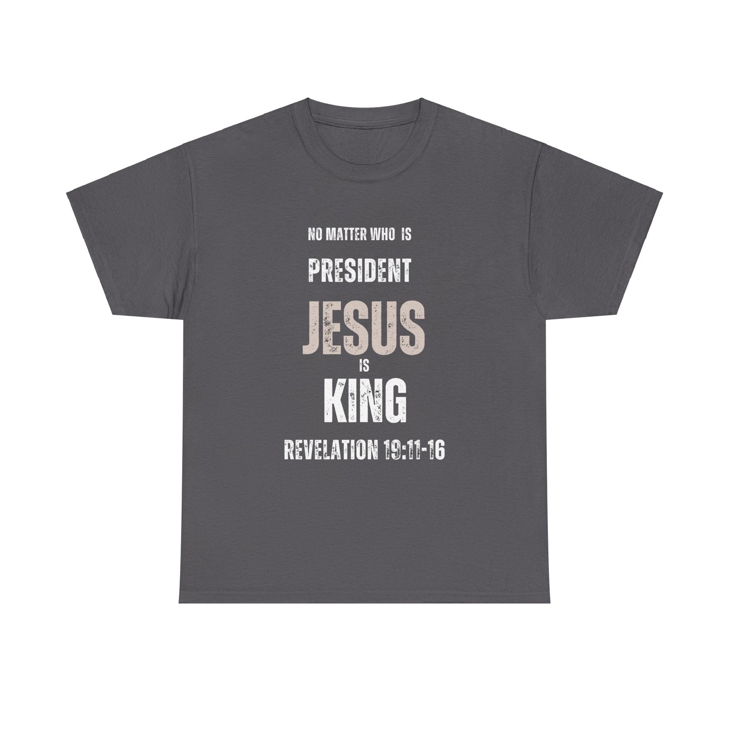 "Jesus is King" Tshirt (white)