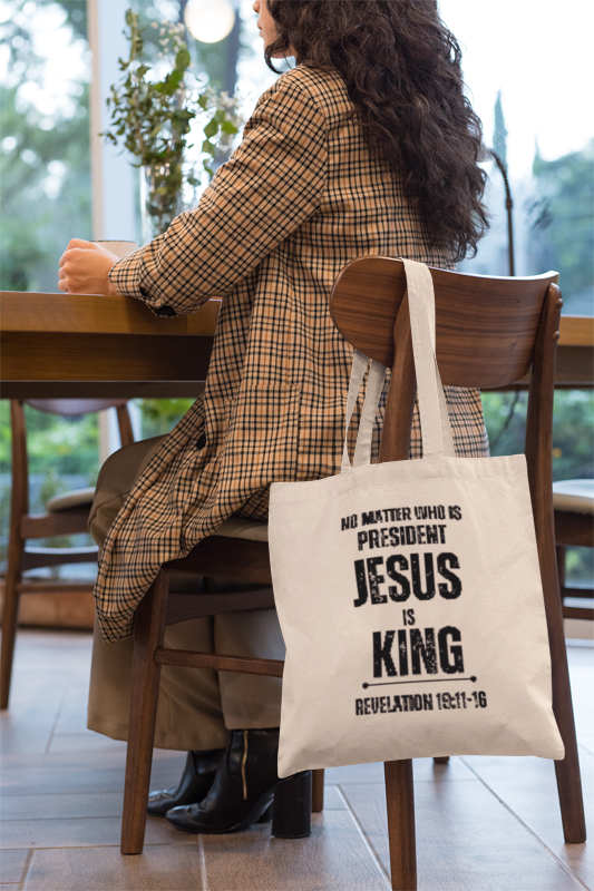 "Jesus is King" Tote Bag