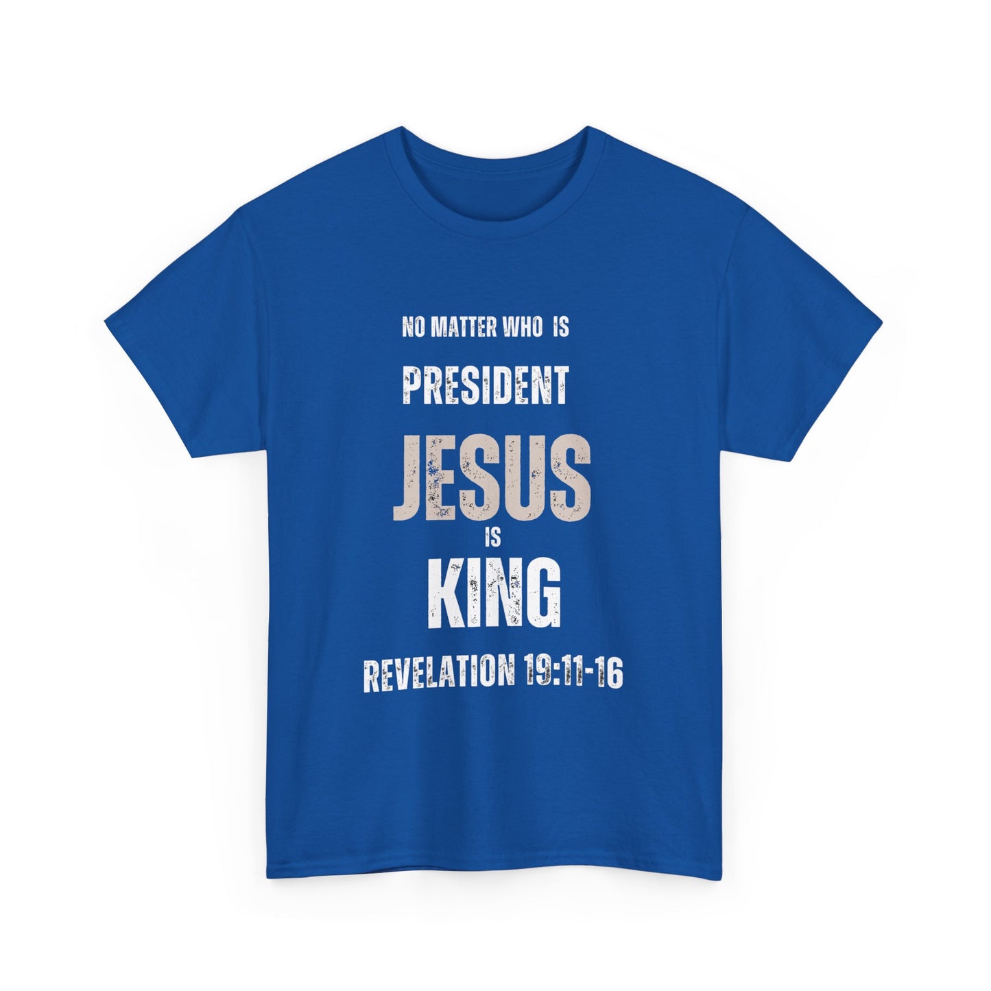 "Jesus is King" Tshirt (white)