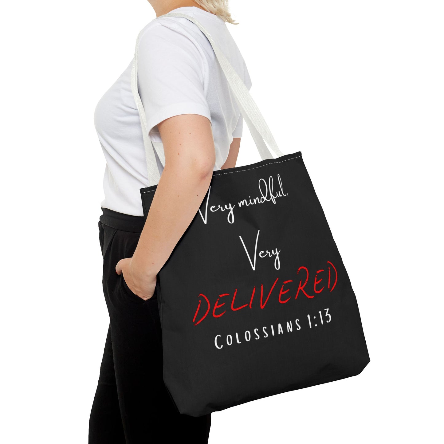 "Very Mindful, Very Delivered" Tote Bag