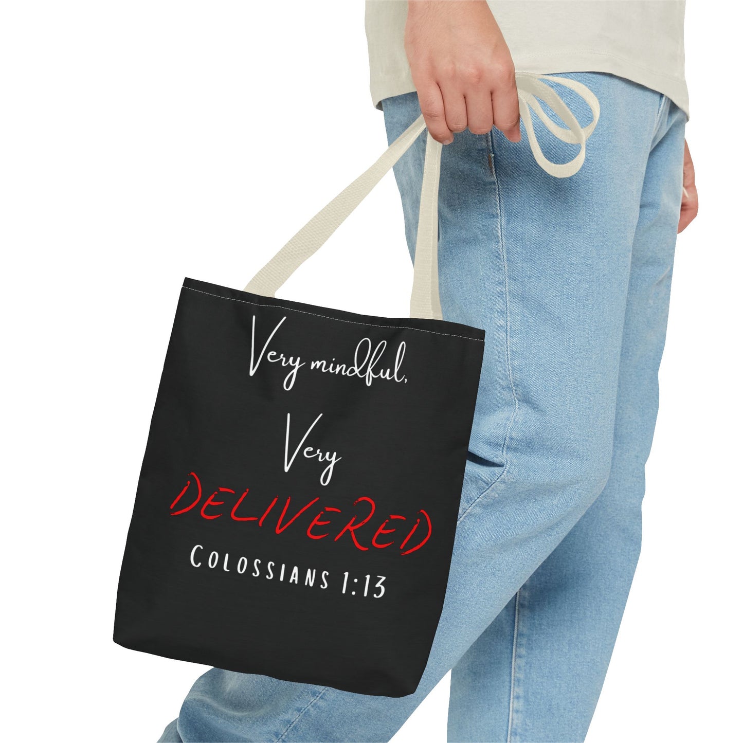 "Very Mindful, Very Delivered" Tote Bag