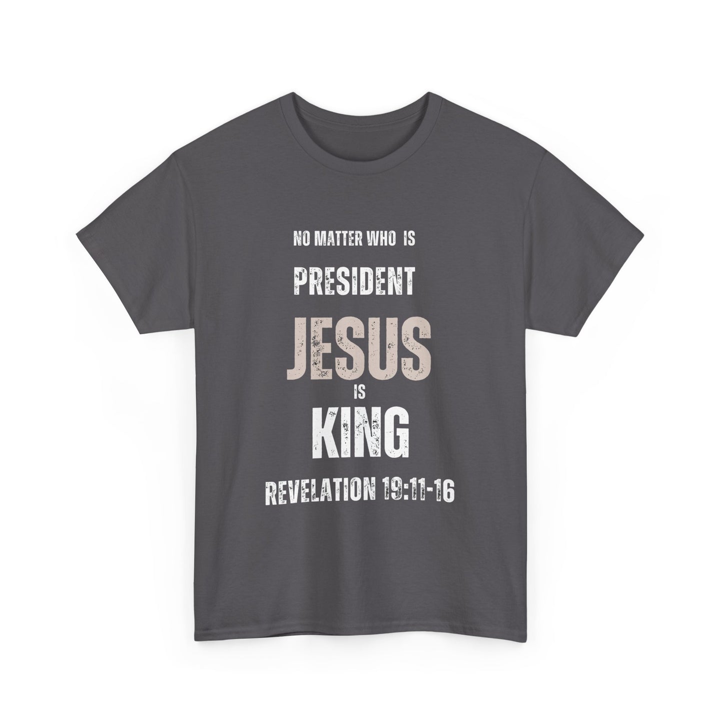 "Jesus is King" Tshirt (white)